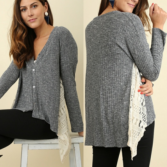 Umgee Top Size S M L Lace Button Cardigan Fairy Cottage Tunic Whimsigoth Womens - Picture 1 of 5